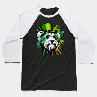 Dandie Dinmont Terrier's Saint Patrick's Day Celebration Baseball T-Shirt